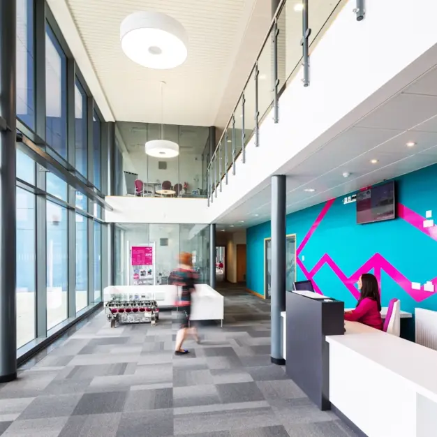 Reception in Meteor Way, Oxford Innovation Ltd, Fareham