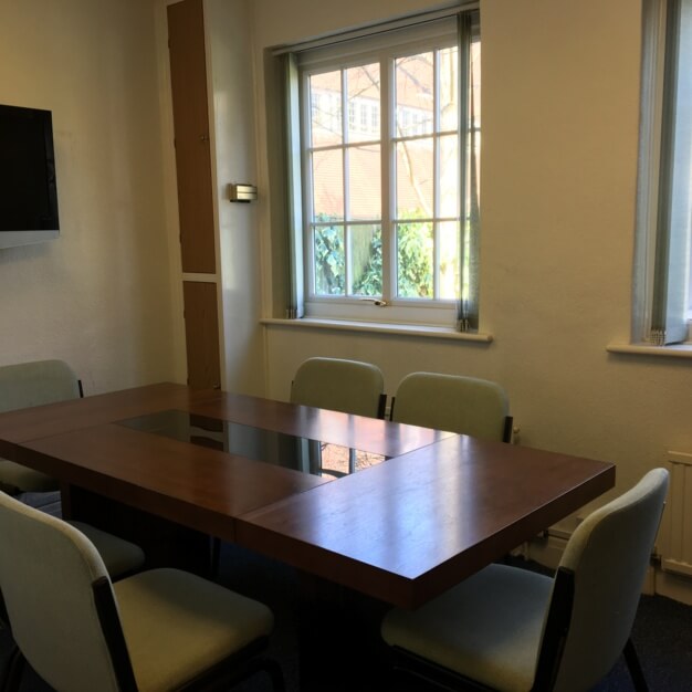 The meeting room at St Christopher's Place, Squarezone Ltd in Farnborough