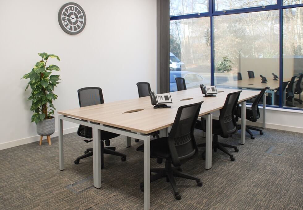 Private workspace on Harvest Crescent, UBC UK Ltd (Fleet)