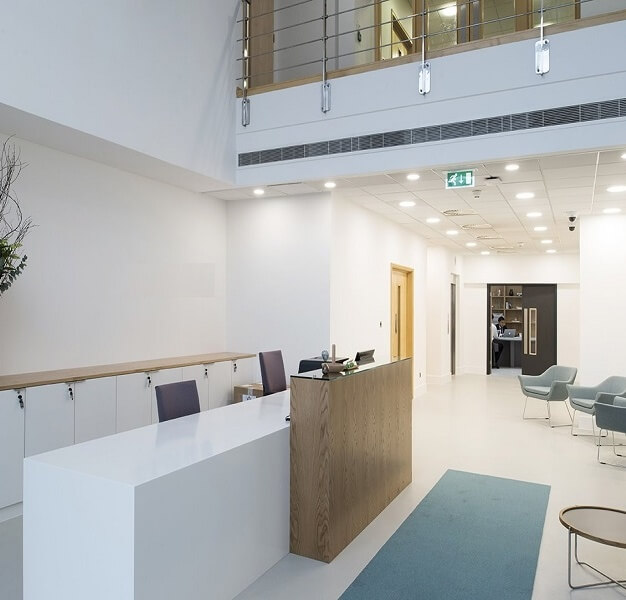 Reception area at Chalfont Park, Regus in Gerrards Cross