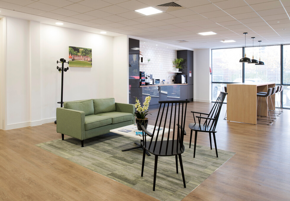 A breakout area in Ibstone Road, Regus, High Wycombe