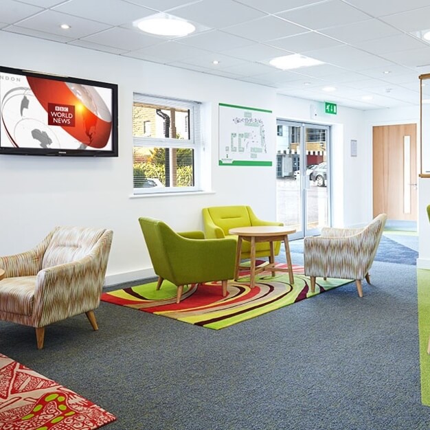 A breakout area in Lincoln Road, Regus, High Wycombe