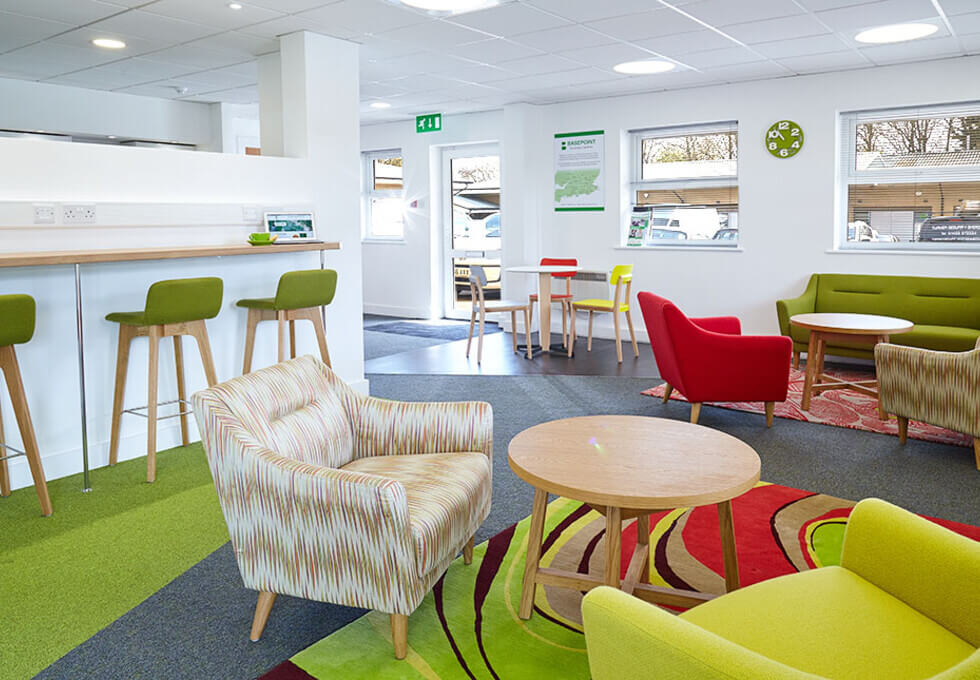 Breakout area at Lincoln Road, Regus in High Wycombe