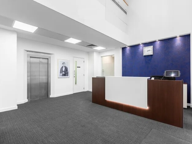 Reception area at Fredrick Place, Regus in High Wycombe