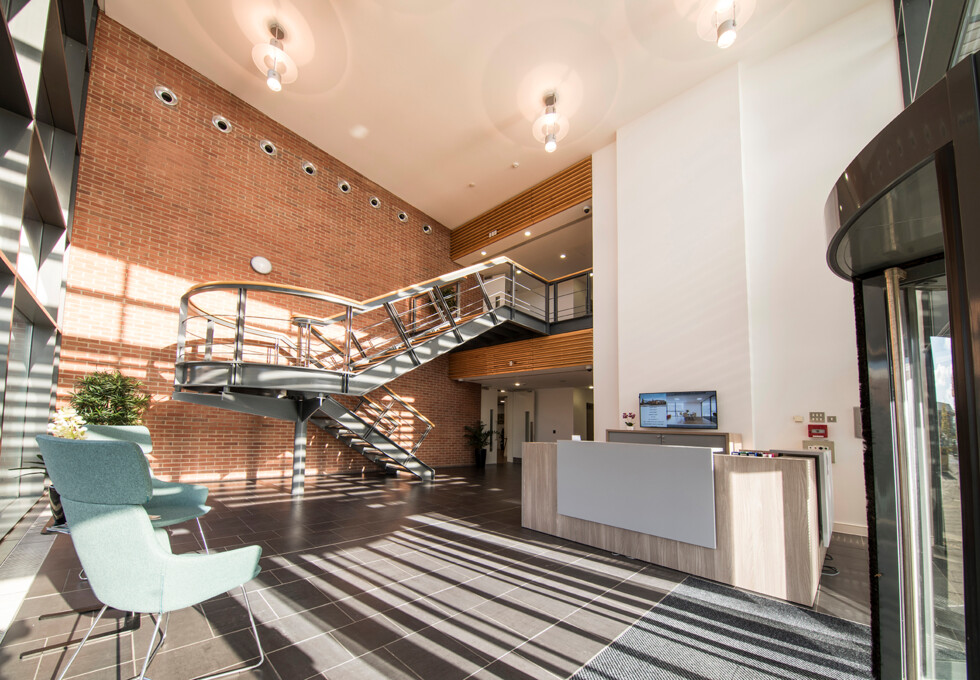 Reception area at Ibstone Road, Regus in High Wycombe