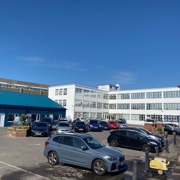 The parking at Basin Road North, Maritime House in Hove