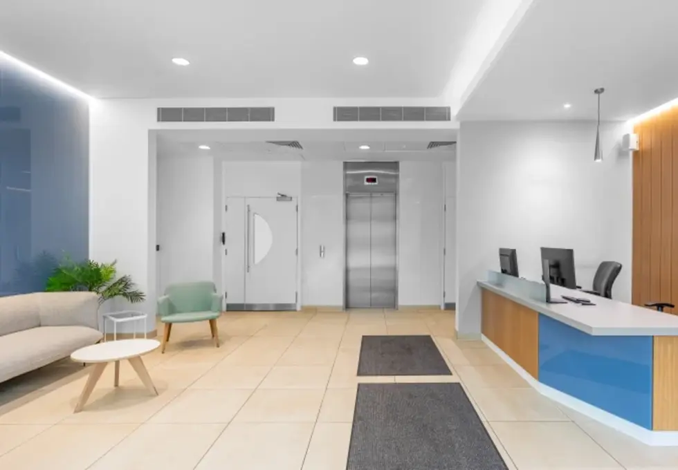 The reception at Regent Park, Regus in Leatherhead