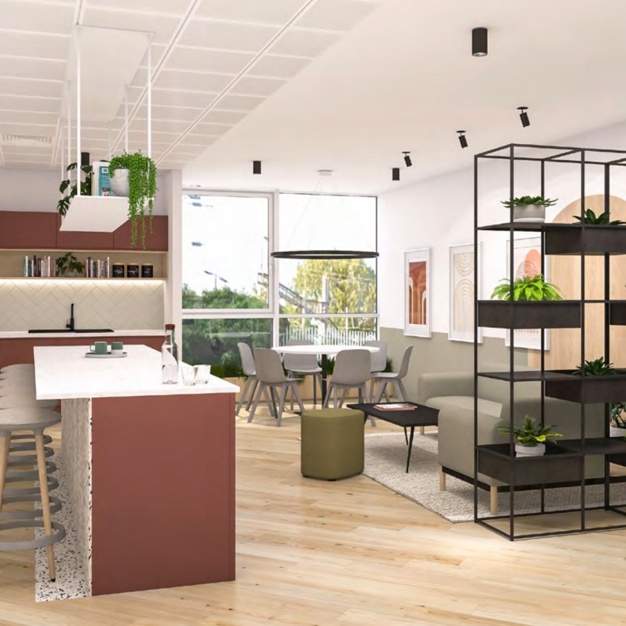 Breakout area at Grenfell Road, MyWorkSpot Limited in Maidenhead
