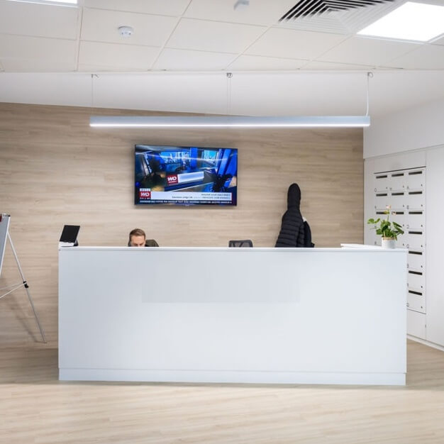 The reception at York Road, MyWorkSpot Limited in Maidenhead