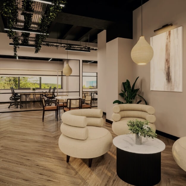 Breakout area at Elder Gate, Cospace Group Limited in Milton Keynes