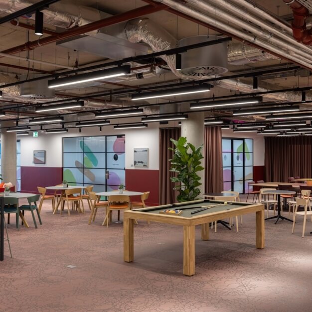 Breakout area at Grafton Gate, X and Why Ltd in Milton Keynes