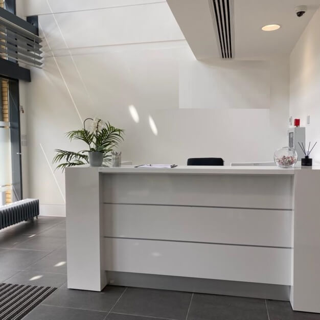 The reception at Capital Drive, Cubix Ltd in Milton Keynes