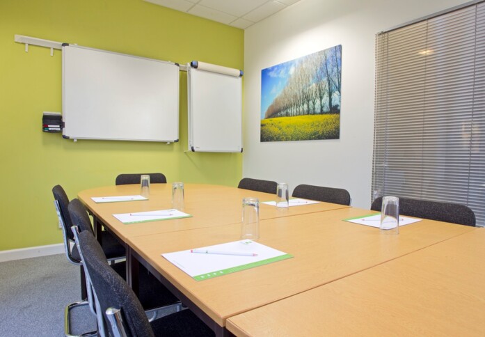 The meeting room at Premier Way, Regus in North Baddesley