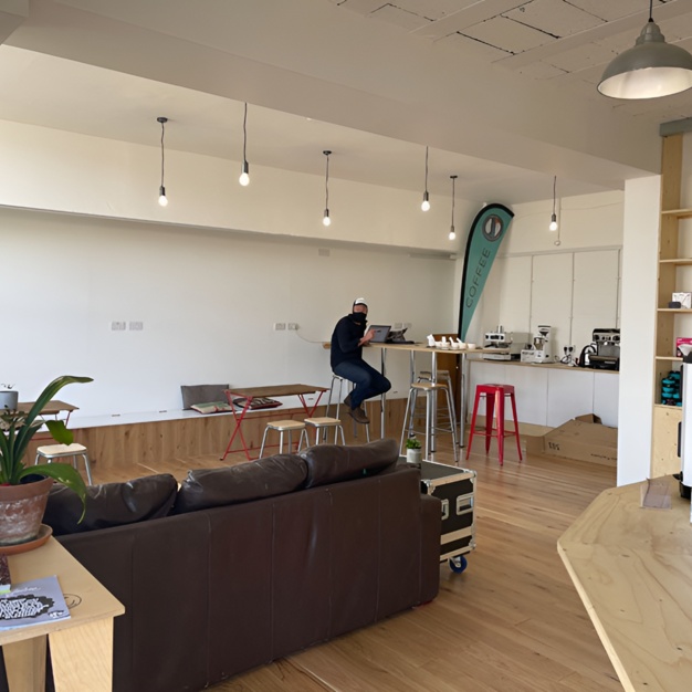 Café area at Osney Mead, Oxford Eco Centre