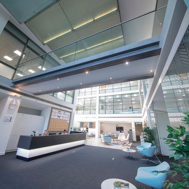 The reception at Brook Drive, Regus in Reading