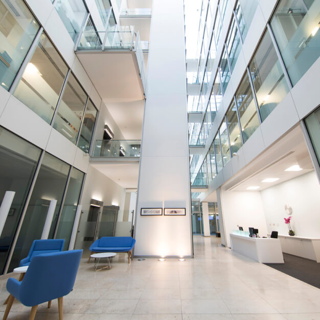 The reception at Forbury Square, Regus in Reading
