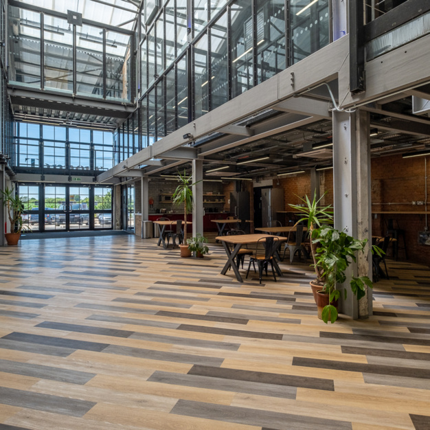 Atrium area at Tannery Lane, Wey Estates Ltd., in Send