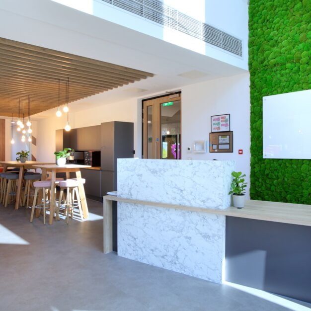 Reception in High Street, Biz Hub, Slough