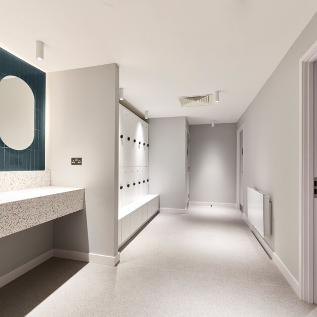 A changing area at Grosvenor Square, Clockwise Limited in Southampton