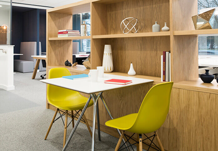 Breakout area at Grosvenor Square, Regus in Southampton