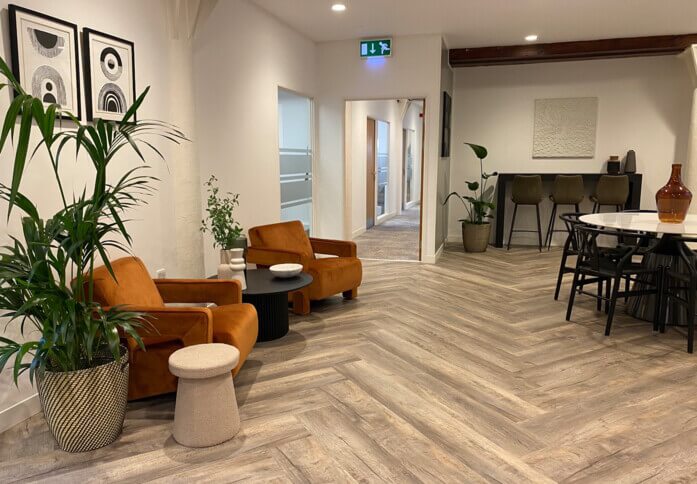 Breakout space in Ocean Village, UBC UK Ltd (Southampton)