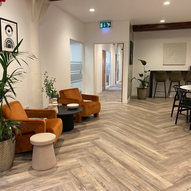 Breakout space in Ocean Village, UBC UK Ltd (Southampton)