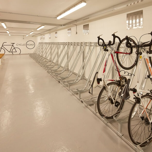 Cycle room at Cumberland Place, Ashville Properties Ltd in Southampton