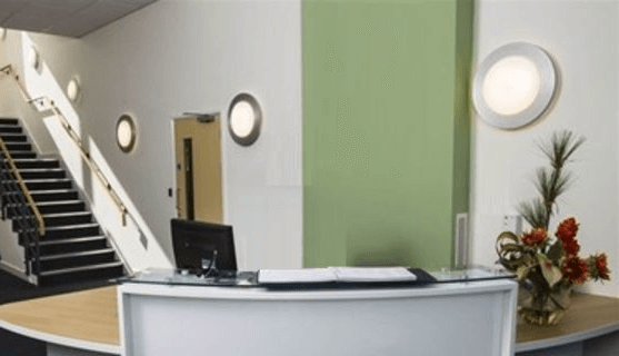 The reception at Ocean Way, Oxford Innovation Ltd in Southampton