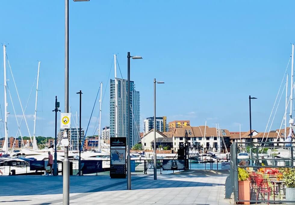 The views at Ocean Village, UBC UK Ltd in Southampton