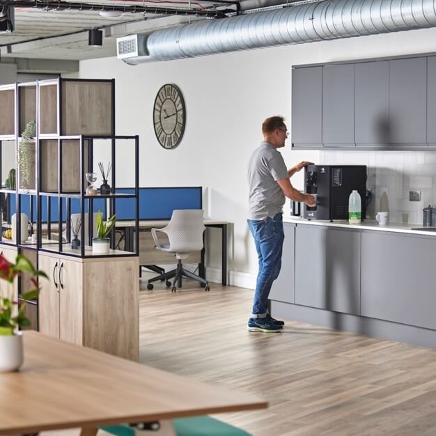 Use the Kitchen at Nelson Gate, FigFlex Offices Ltd in Southampton
