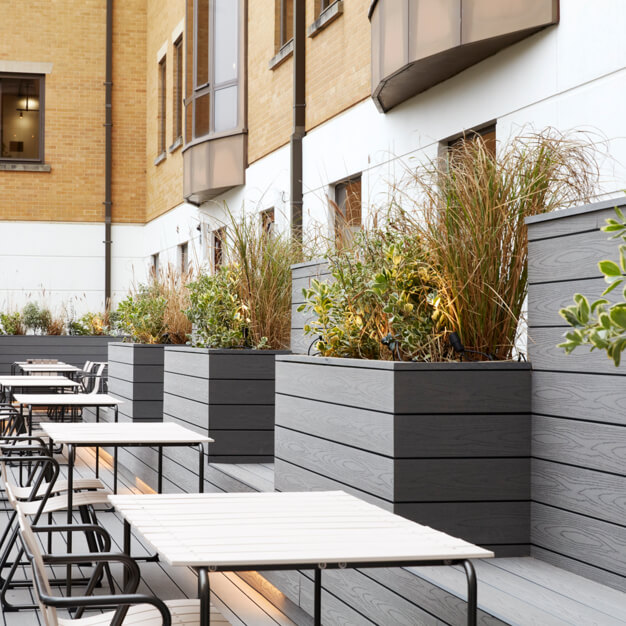 Use the roof terrace at Grosvenor Square, Clockwise Limited (Southampton)