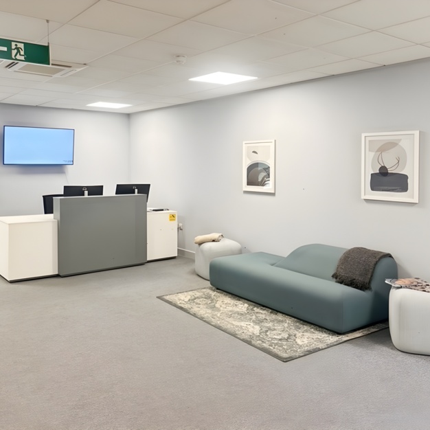 The reception at Jewry Street, Regus in Winchester