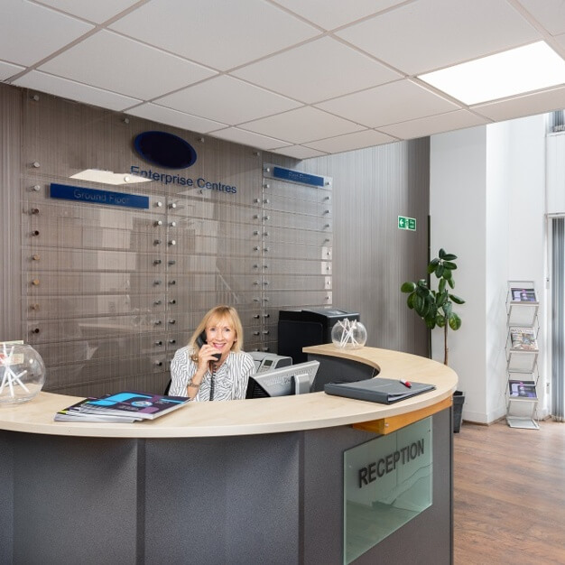 Reception area at Molly Millars Close, Mantle Ltd in Wokingham