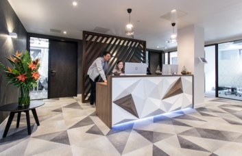 Reception area at Henry Street, Podium Space Ltd in Bath