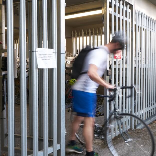 Cycle storage at Berkeley Square, Origin Workspace Ltd, Bristol