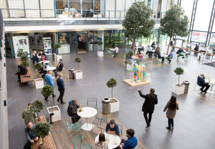 Foyer area at Aztec West, Citibase in Bristol