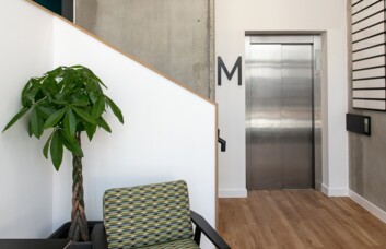 Foyer area in Paintworks, The Ethical Property Company Plc, Bristol