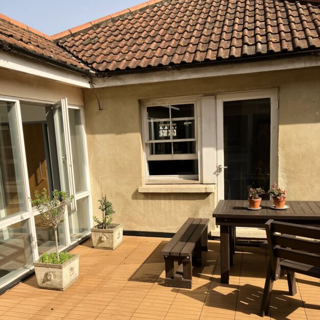Outdoor area at York Street, The Ethical Property Company Plc in Bristol