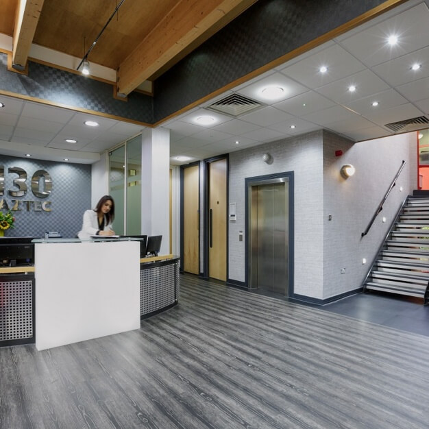 Reception area at Aztec West, Rombourne Business Centres in Bristol