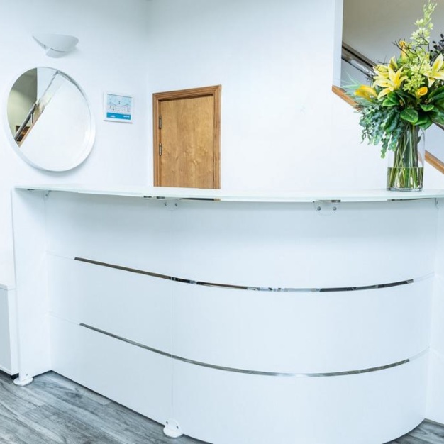 Reception area at Coldharbour Lane, Wizu Workspace in Bristol