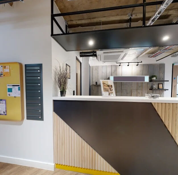 Reception area at Victoria Street, Runway East in Bristol