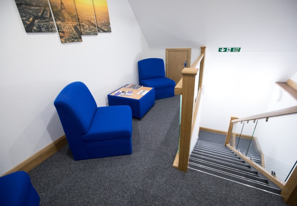 The hallway at Station Road, New World Business Centre in Bristol