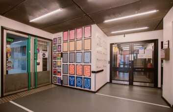 The hallway at Stokes Croft, Forward Space Ltd in Bristol