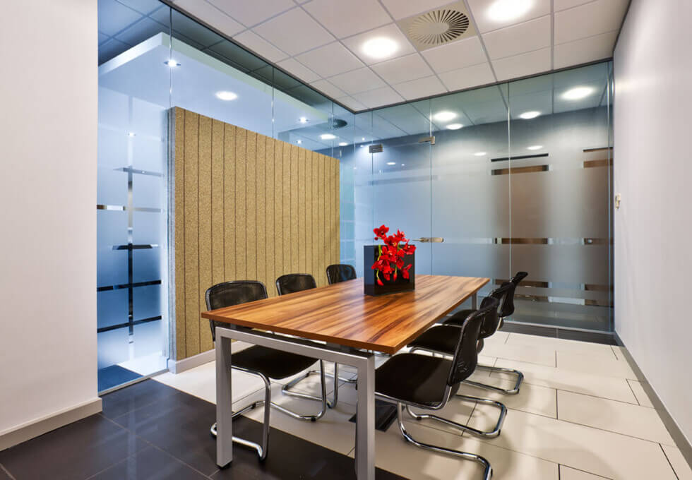 The meeting room at Aztec West, Rombourne Business Centres in Bristol