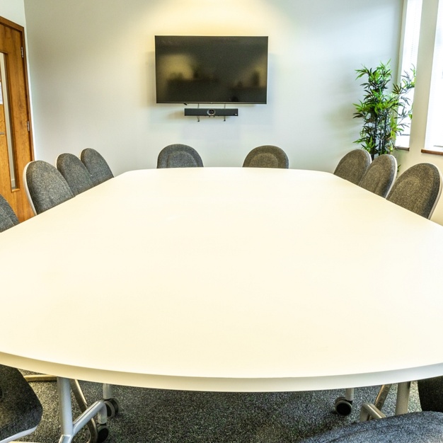 The meeting room at Coldharbour Lane, Wizu Workspace in Bristol