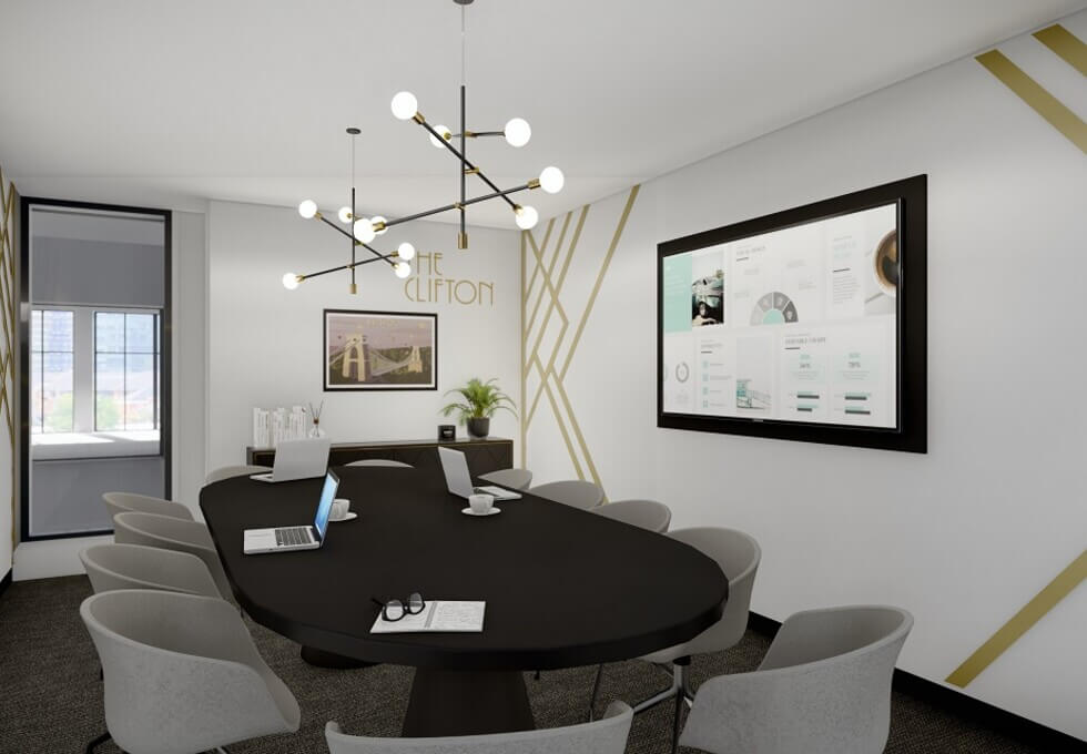 The meeting room at Colston Avenue, Orega in Bristol
