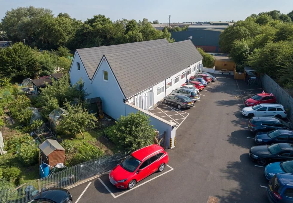 The parking at Station Road, New World Business Centre in Bristol
