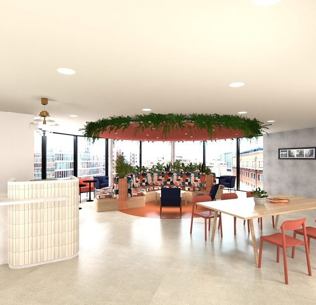 The reception at Temple Quay, Landmark Space in Bristol