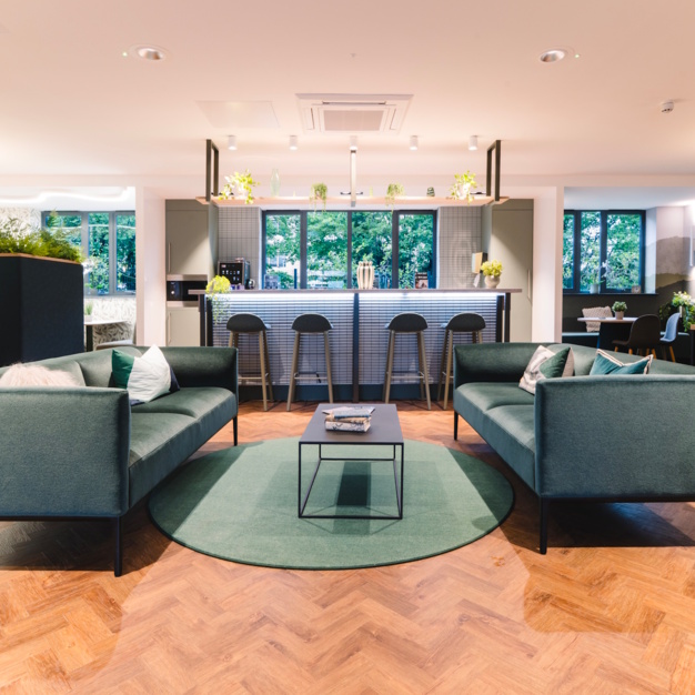 A breakout area in Hatherley Lane, Cheltenham, Pure Offices