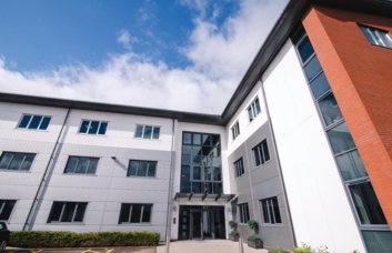 The building at Hatherley Lane, Pure Offices in Cheltenham